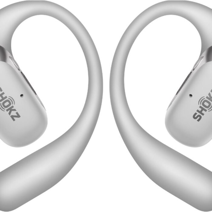 Shokz OpenFit 2+ - Open-ear – Sporthoofdtelefoon – Draadloze Oordopjes – Dolby audio – Grijs