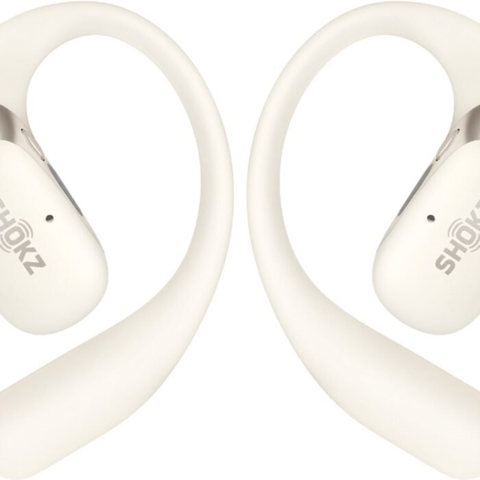 Shokz OpenFit 2 - Open-ear - Sporthoofdtelefoon - Draadloze Oordopjes - Beige