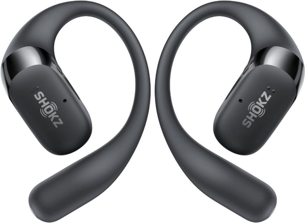 Shokz OpenFit 2 - Open-ear - Sporthoofdtelefoon - Draadloze Oordopjes - Zwart
