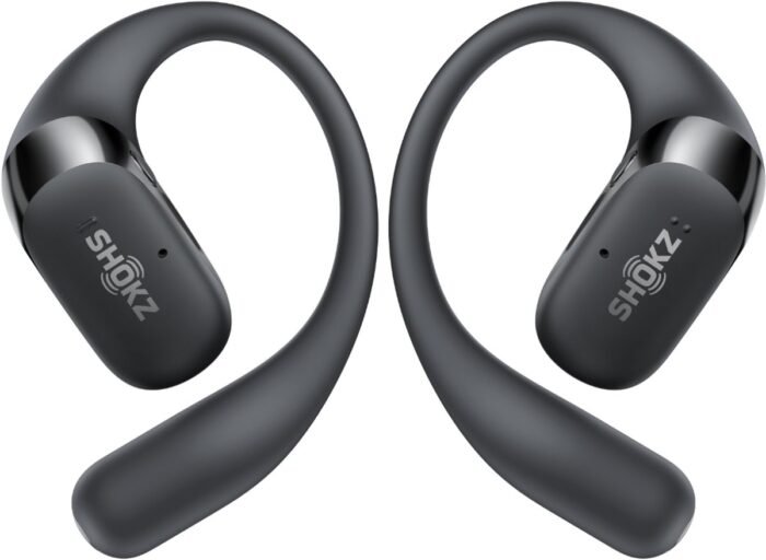 Shokz OpenFit 2 - Open-ear - Sporthoofdtelefoon - Draadloze Oordopjes - Zwart