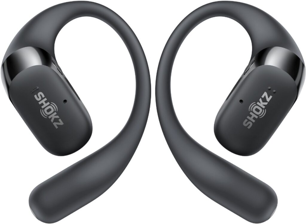 Shokz OpenFit 2+ - Open-ear – Sporthoofdtelefoon – Draadloze Oordopjes – Dolby audio – Zwart