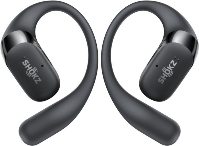 Shokz OpenFit 2+ - Open-ear – Sporthoofdtelefoon – Draadloze Oordopjes – Dolby audio – Zwart