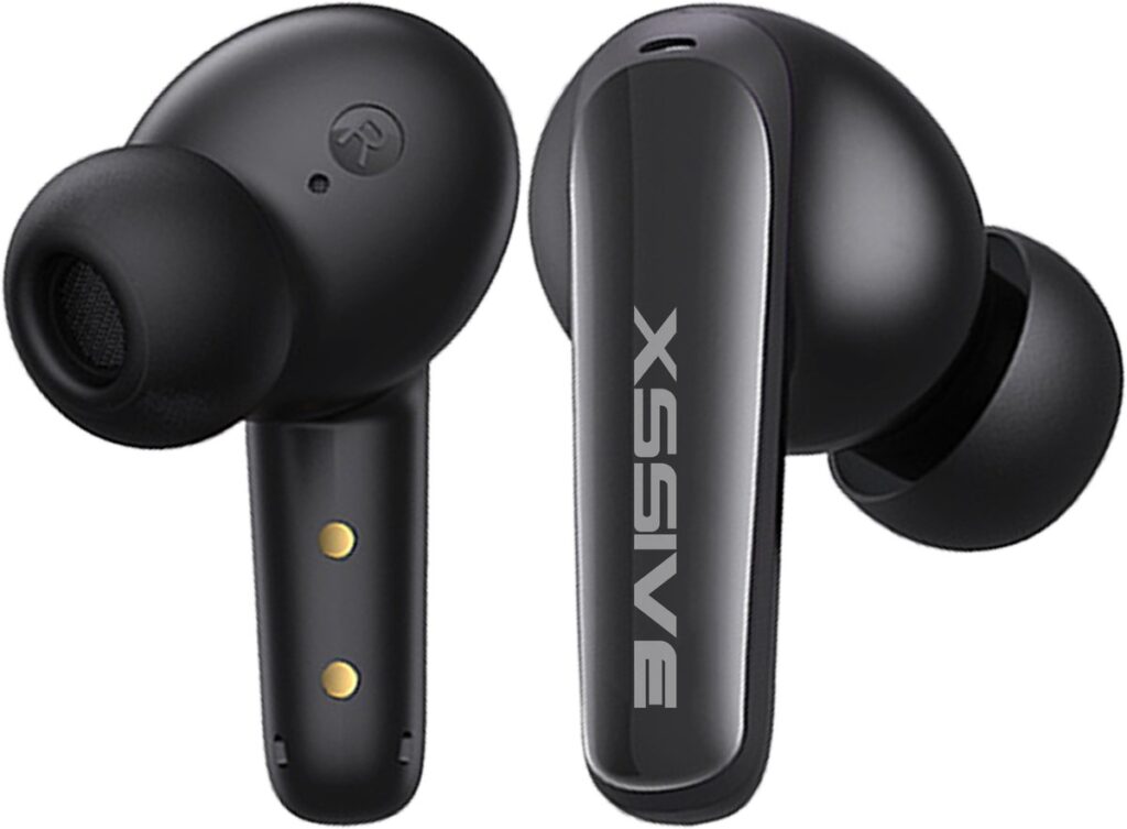 Xssive TWS13 Draadloze Oordopjes - Bluetooth 5.3 Oordoppen met Actieve Ruisonderdrukking & 30u Batterij - In-Ear Wireless Earbuds - Zwart