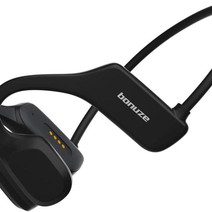 Bonuze Essential® - Bone Conduction Headphone - Open Ear Koptelefoon - IPX5 Waterbestendig - Sporthoofdtelefoon - Sport koptelefoon - Sport oordopjes - Draadloos - Geschikt voor elke laptop en smartphone - Zwart