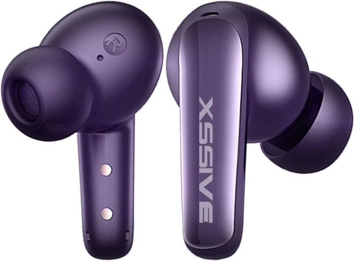 Xssive TWS13 Oortjes Draadloos Paars - Draadloze Bluetooth Oordopjes met Noise Cancelling - In-Ear Earbuds met Microfoon - Lange Batterijduur