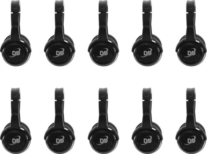 Silent Disco complete set met 10 oplaadbare headsets en zender | Dolly Digital©