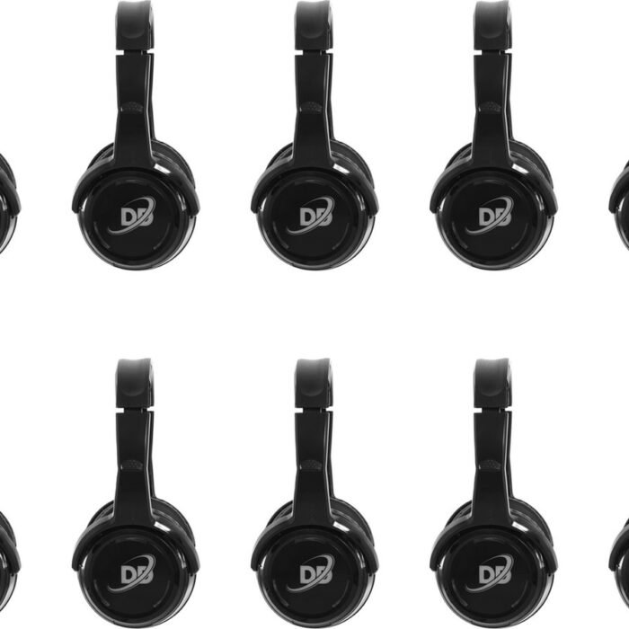 Silent Disco complete set met 10 oplaadbare headsets en zender | Dolly Digital©