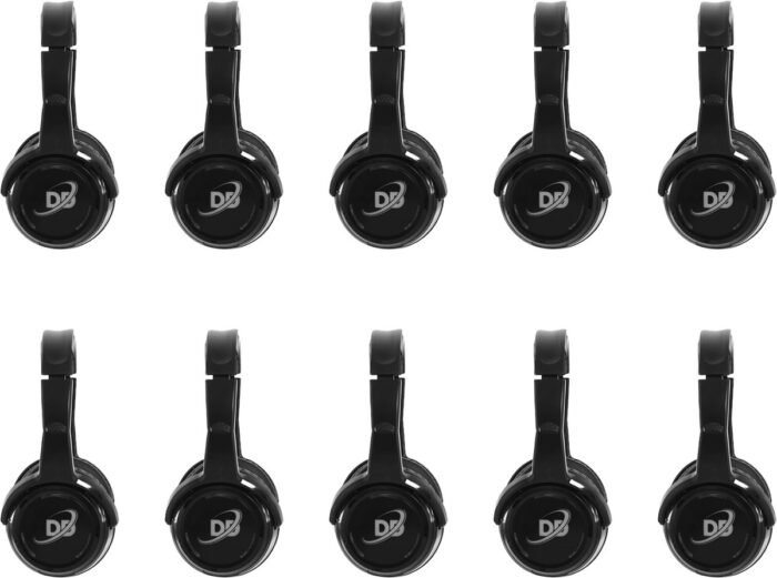 Silent Disco set 10 oplaadbare headsets en zender compleet | Origineel Dolly Digital© | BAX discount
