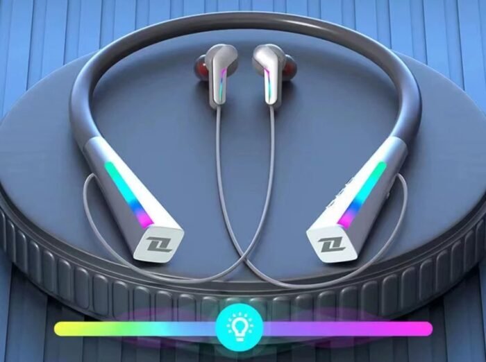 Pro-Care Excellent Quality® Meteoor LED Show Nek Earbuds - In-ear Oordopjes - Bluetooth 5.2 - Bellen - Meteoor LED Lights in Band en Earbuds - TFT Opslag - Music - Gaming - Telefoon/Phone - Metallic Green