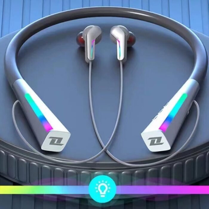 Pro-Care Excellent Quality® Meteoor LED Show Nek Earbuds - In-ear Oordopjes - Bluetooth 5.2 - Bellen - Meteoor LED Lights in Band en Earbuds - TFT Opslag - Music - Gaming - Telefoon/Phone - Metallic Green