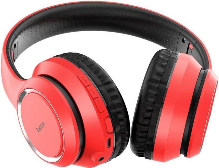 Hoco W28 Rood – Bluetooth Koptelefoon Over Ear - Draadloze Koptelefoons - Koptelefoon met Microfoon - Universeel - Apple en Android