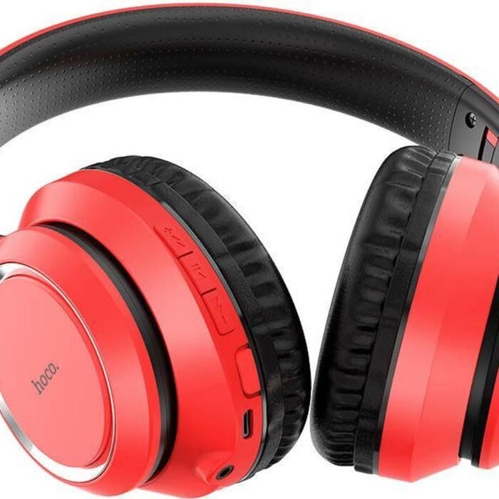 Hoco W28 Rood – Bluetooth Koptelefoon Over Ear - Draadloze Koptelefoons - Koptelefoon met Microfoon - Universeel - Apple en Android