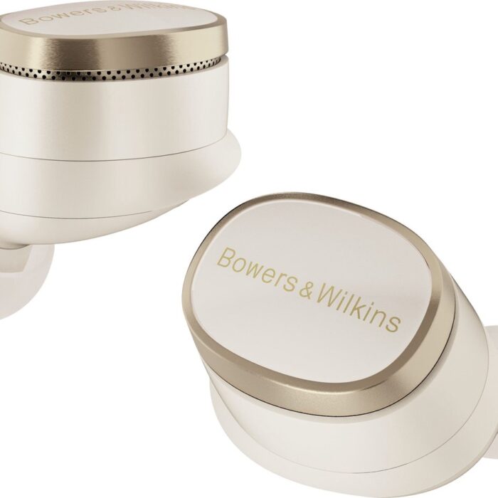 Bowers & Wilkins Pi8 Bluetooth Oordopjes met Noise Cancelling, Kristalhelder geluid, 6.5 + 13.5 uur batterijduur, Dove White