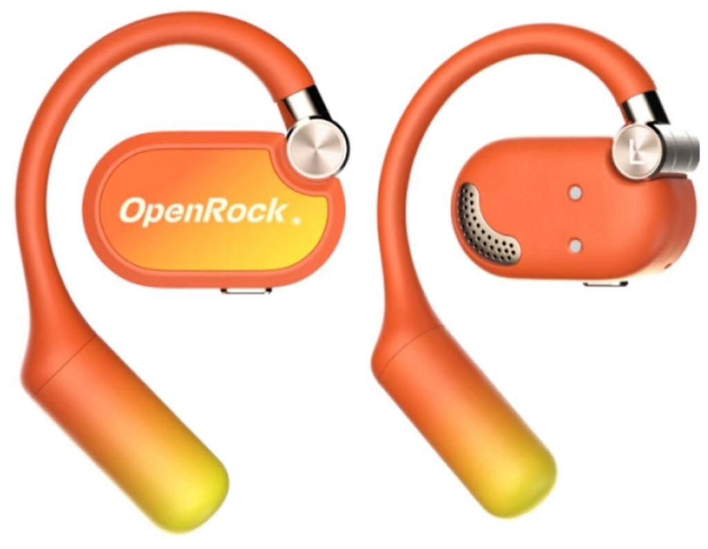 OpenRock X Orange - Open-Ear Air - Conduction Sport Earbuds - Bluetooth