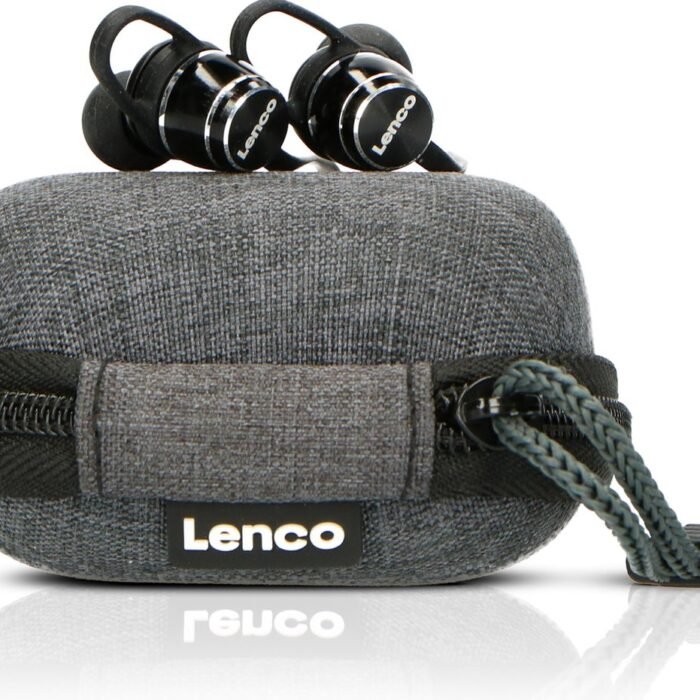 Lenco EPB-160BK - Sweatproof Bluetooth® oordopjes - Inclusief powerbank case - Zwart
