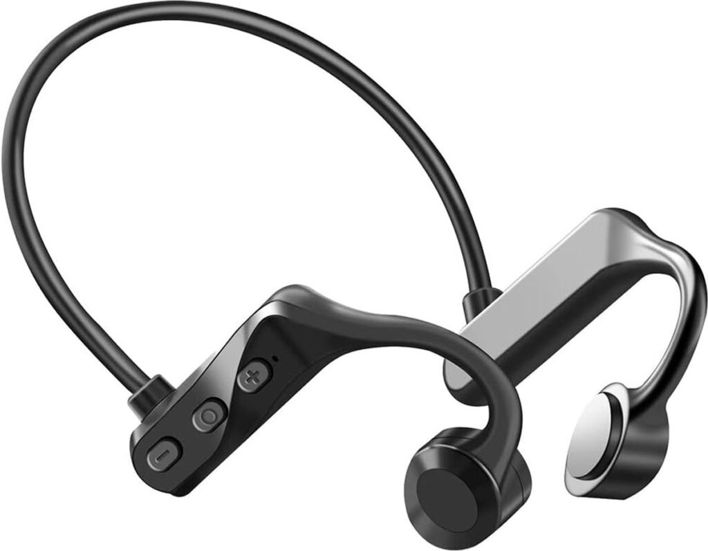 FOXSPORT Bone Conduction Headphone - 5.3 Bluetooth open ear Koptelefoon - Bone Conduction Koptelefoon - IPX5 waterdicht - Sport oordopjes - Draadloos - Zwart
