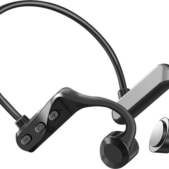 OFMOTRA Bone Conduction Headphone - Open Ear Koptelefoon - Sport Headset - IPX5 Waterbestendig - Oortjes Draadloos - Draadloze Koptelefoon - Bluetooth Oordoppen met Nekband - Zwart