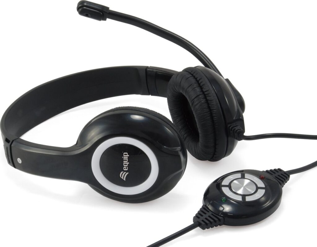 Equip USB-headset, 245301, zwart