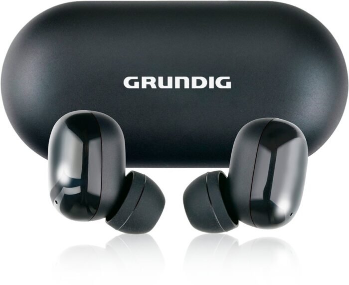 Grundig Draadloze Oordopjes - Earbuds Bluetooth 5.3 - Oortjes incl. Oplaadcassette - Batterijduur tot 20 Uur - USB-C Oplaadbaar - Touch Bediening en Handsfree Bellen