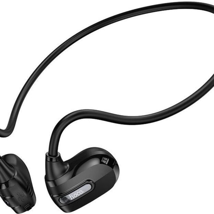 Hoco ES63 Draadloze Sport Oordopjes met Nekband en Air Conduction Zwart