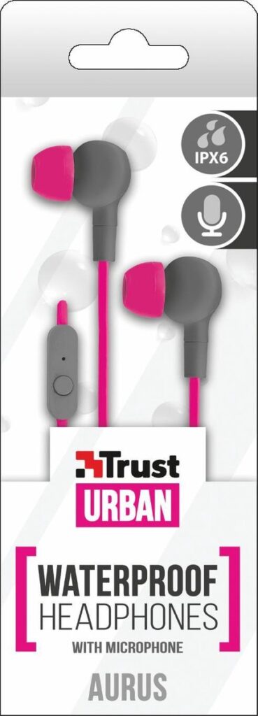 Trust Urban Aurus - In-Ear Sportoordopjes - Roze