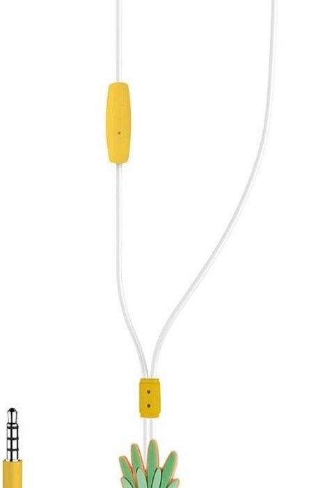 Dresz In-ear Oordopjes Met Ananas Kunststof/siliconen Geel