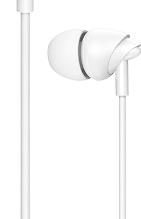 USAMS Bedrade In-Ear Oordopjes 1.2m - Wit