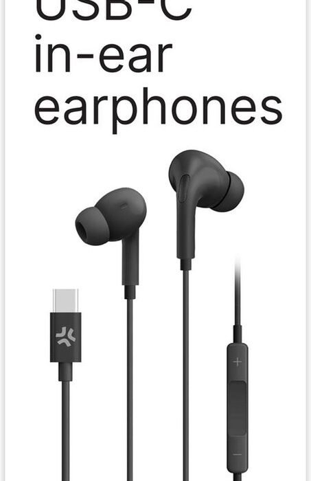 Celly UP1200TYPECBK hoofdtelefoon/headset Bedraad In-ear Oproepen/muziek USB Type-C Zwart