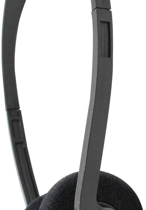 SoundLAB super lichtgewicht on-ear stereo hoofdtelefoon / zwart - 1,2 meter
