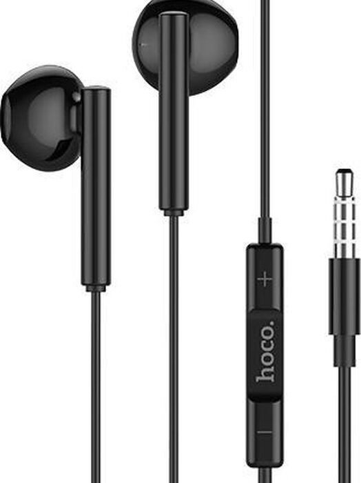 HOCO M64 Melodious - 3,5mm Audio-Jack Oortjes met Microfoon - 120cm - Zwart