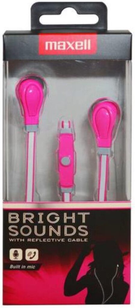 Maxell Bright sounds with micro and reflection cable pink