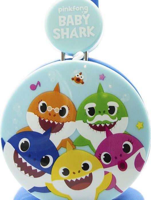 Baby Shark - kinderkoptelefoon - volumebegrenzing - verstelbaar (3-8j)