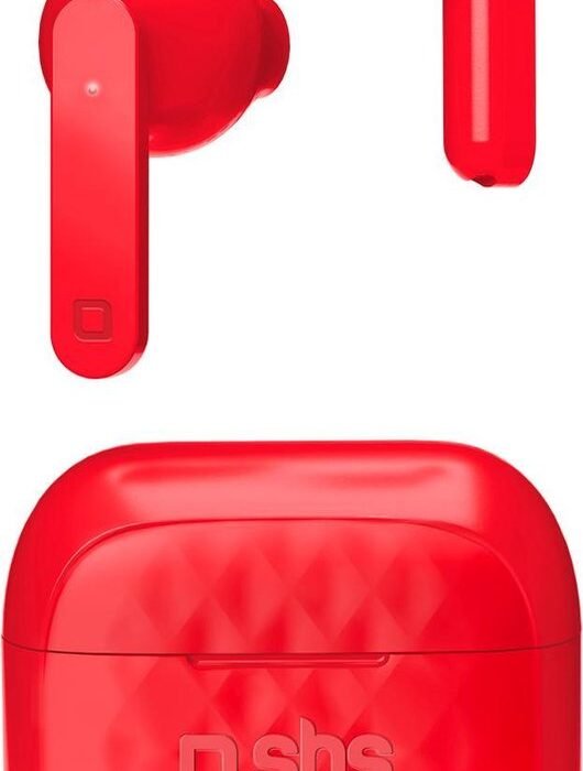 SBS TWS Air Free Hoofdtelefoons True Wireless Stereo (TWS) In-ear Oproepen/muziek Oplaadhouder Rood