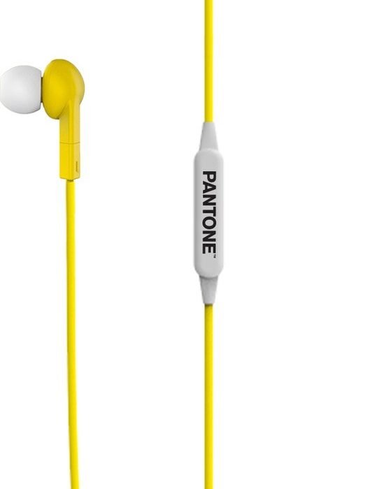 Pantone PT-WE001Y hoofdtelefoon/headset Hoofdtelefoons In-ear Bluetooth Geel