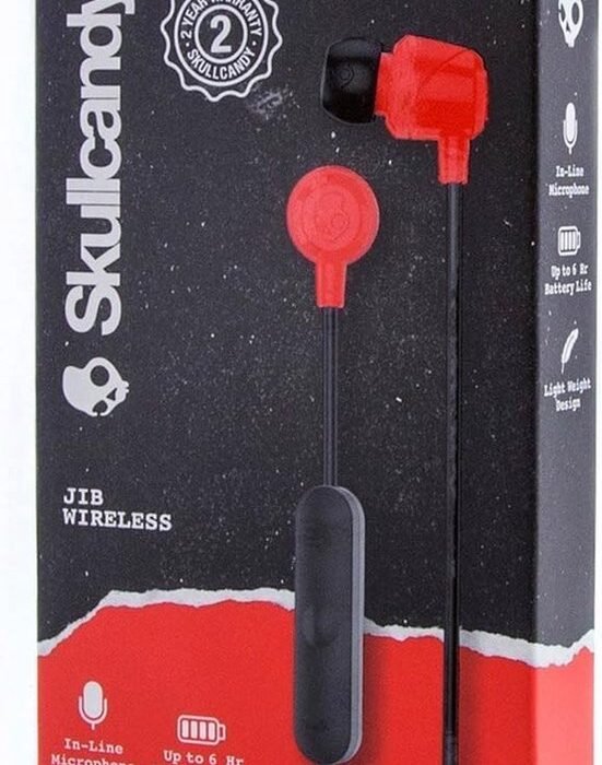 Skullcandy JIB W/MIC In-ear oordopjes met microfoon- Red/Black/Red