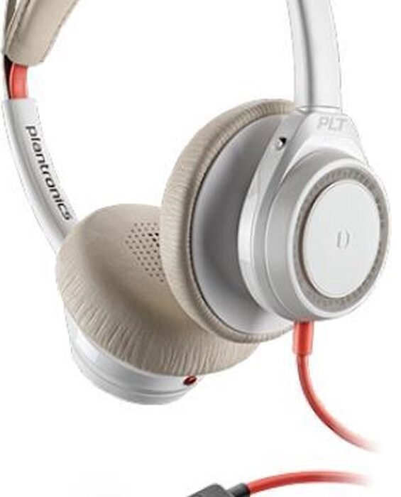 POLY Blackwire 7225 Headset Bedraad Hoofdband Oproepen/muziek USB Type-C Wit