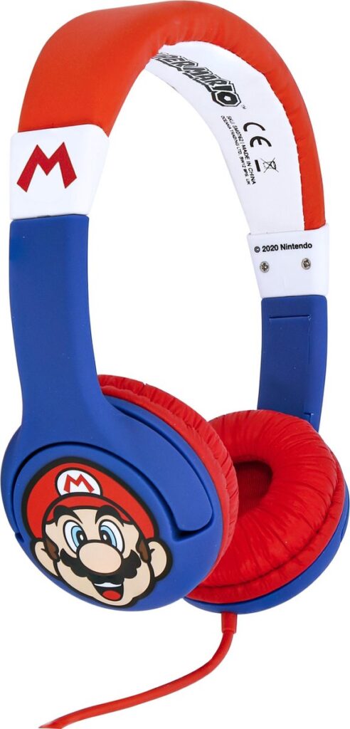 Super Mario - kinderkoptelefoon - volumebegrenzing - verstelbaar - comfortabel