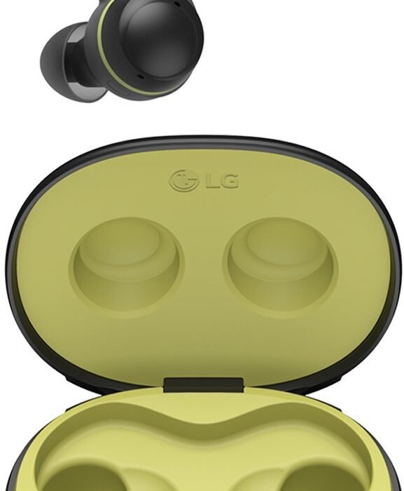 LG TONE Free TF8 Headset True Wireless Stereo (TWS) In-ear Oproepen/muziek Bluetooth Zwart, Limoen