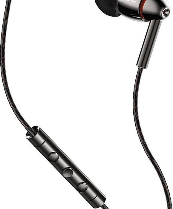 1More E1010 hoofdtelefoon/headset In-ear 3,5mm-connector Zwart, Rood