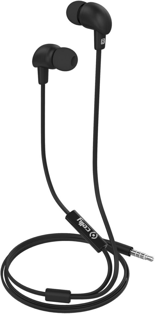In-Ear Stereo Oordopjes UP600, Zwart - Kunststof - Celly