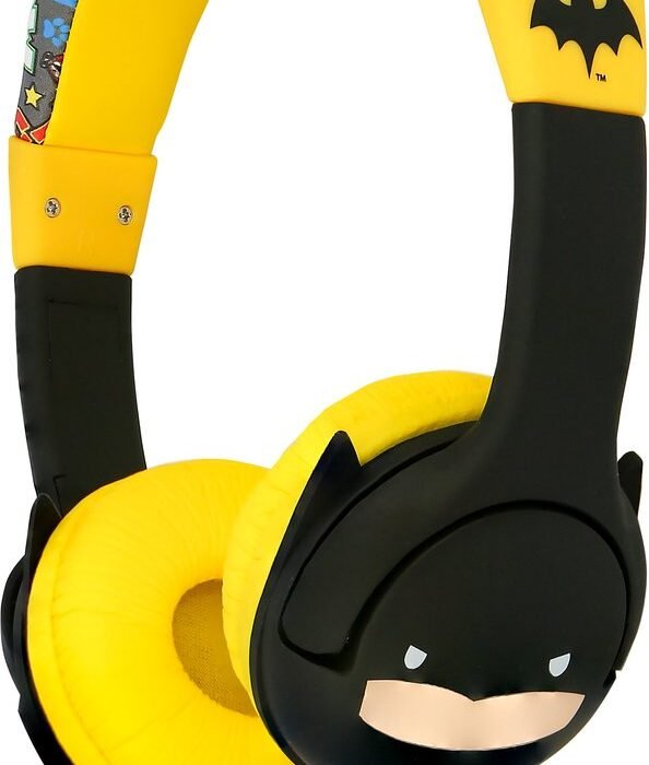 Batman - kinderkoptelefoon - met oortjes - met volumebegrenzing - verstelbaar