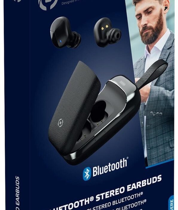 Celly - UpSound Flip Bluetooth Earbuds - Kunststof - Zwart