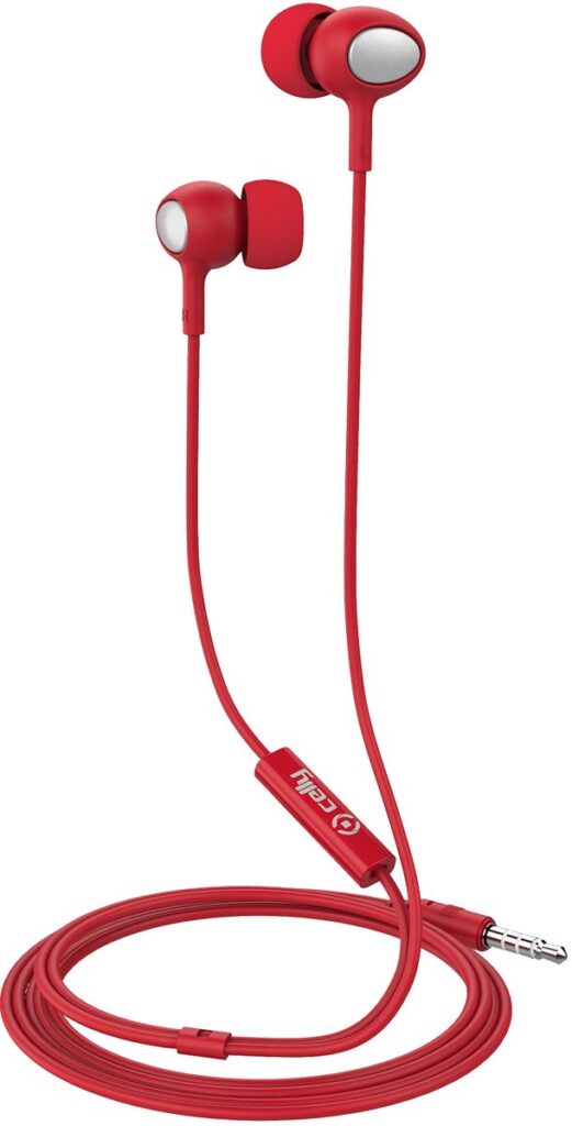 In-Ear Stereo Oordopjes UP500, Rood - Kunststof - Celly