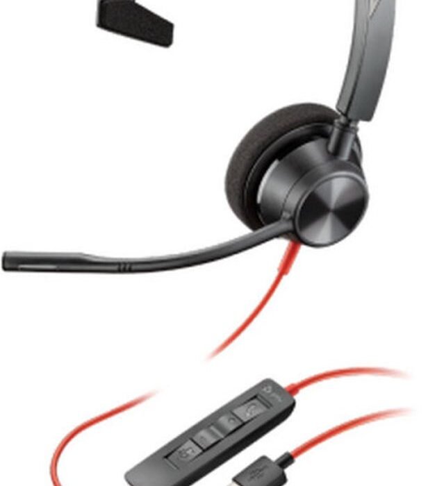 Headphones with Microphone Poly 214017-01 Red Black