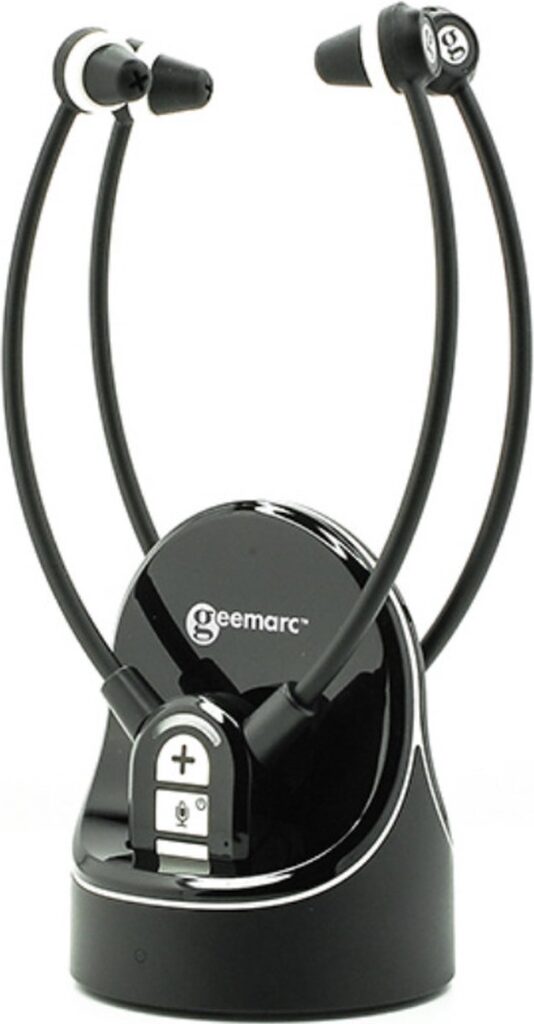 GEEMARC CL7370 draadloze TV-HEADSET TV-LUISTERSET met 125dB VERSTERKING - Duo set