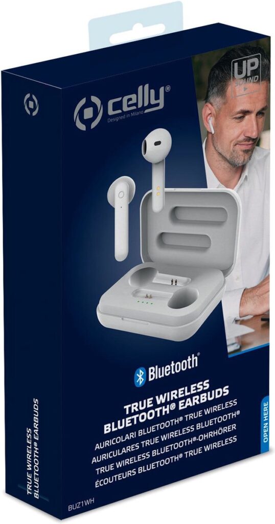 Hoofdtelefoon met microfoon Celly BUZ1WH