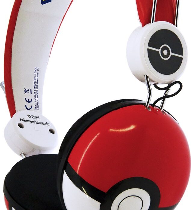 Pokémon - Pokéball - kinderkoptelefoon - verstelbaar - comfortabel - lange kabel