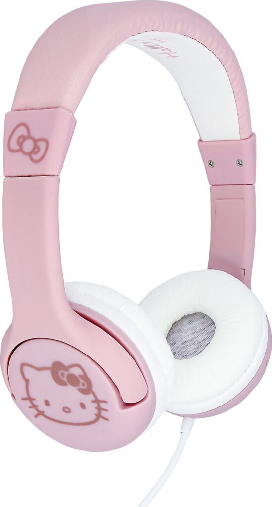 Hello Kitty - kinderkoptelefoon - volumebegrenzing - verstelbaar (roze/goud)