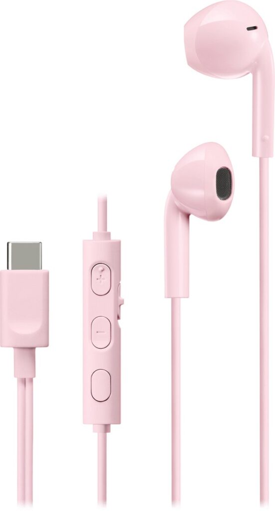 JVC HA-FR17UC - In-Ear USB-C Stereo Headset + Remote - Roze