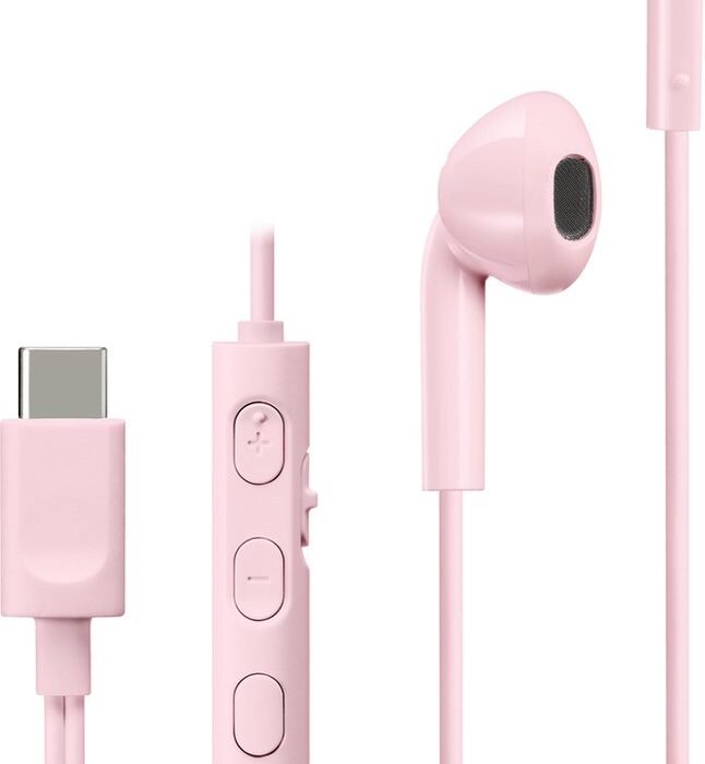 JVC HA-FR17UC - In-Ear USB-C Stereo Headset + Remote - Roze